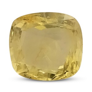 cushion cut yellow sapphire