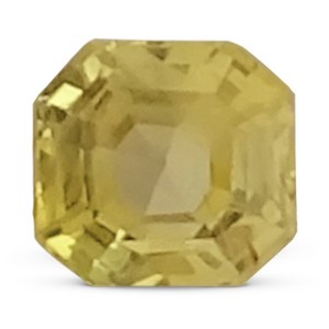 Octagon cut yellow sapphire