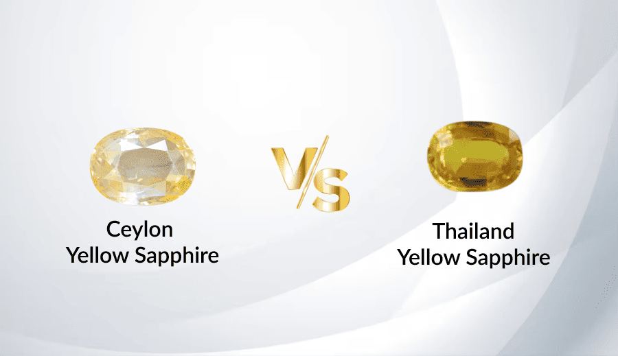 Ceylon vs Thailand Yellow Sapphire