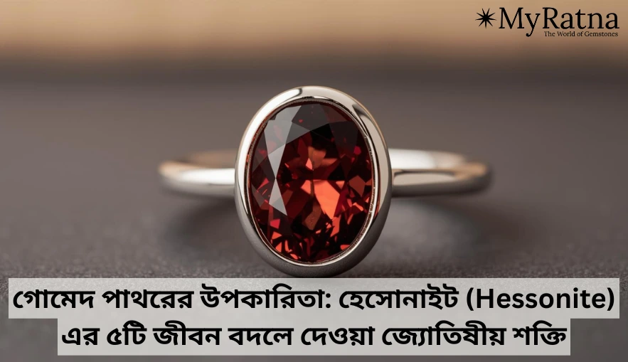 গোমেদ পাথরের উপকারিতা: হেসোনাইট (Hessonite) এর ৫টি জীবন বদলে দেওয়া জ্যোতিষীয় শক্তি