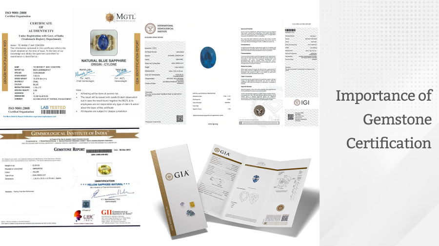 IMPORTANCE OF GEMSTONE CERTIFICATION