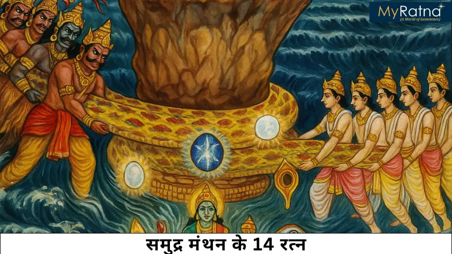 समुद्र मंथन के 14 रत्न | Samudra Manthan 14 Ratnas List in Hindi
