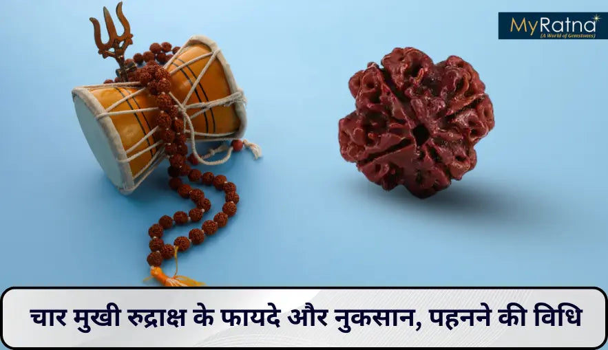 चार मुखी रुद्राक्ष के फायदे और नुकसान | 4 Mukhi Rudraksha Benefits