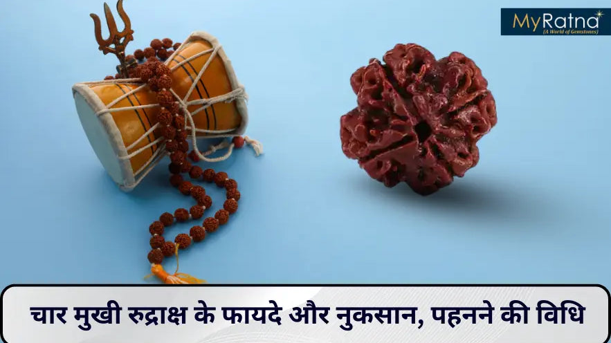 चार मुखी रुद्राक्ष के फायदे और नुकसान | 4 Mukhi Rudraksha Benefits