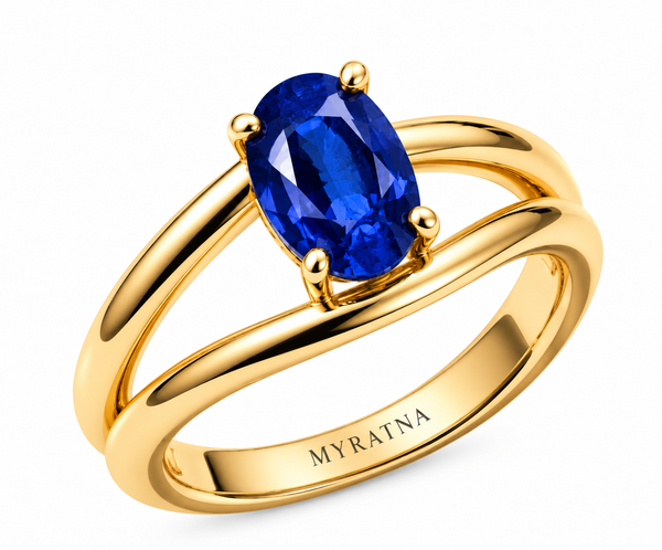 Blue Sapphire Engagement Ring