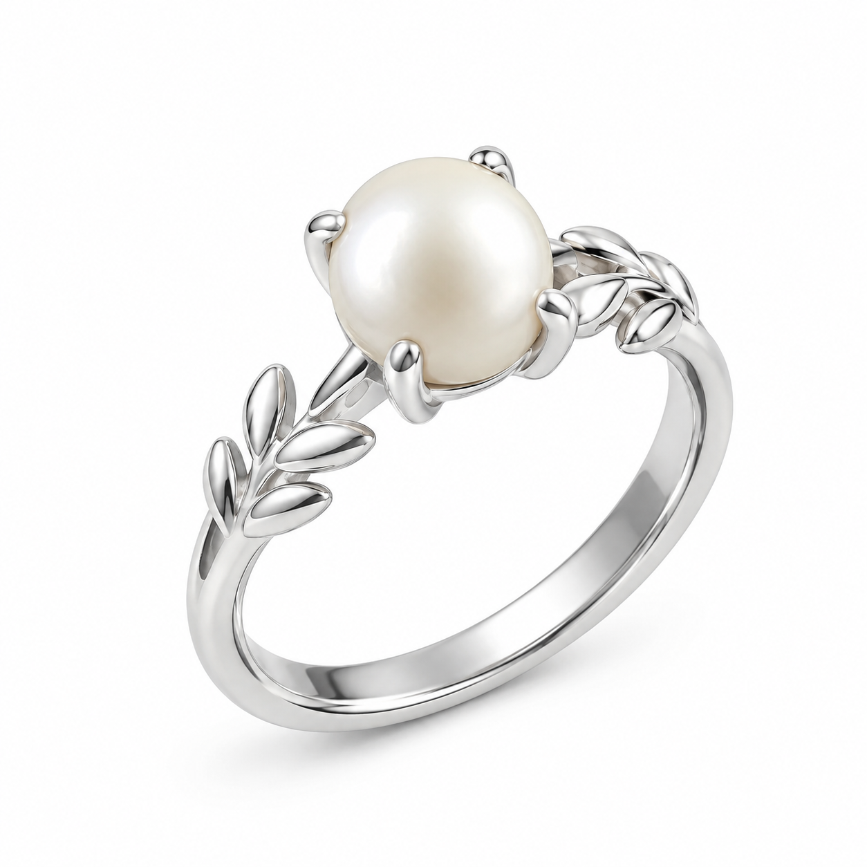Silver Pearl Rings