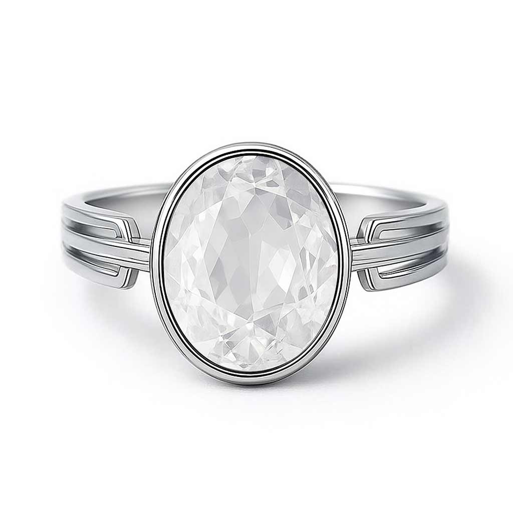 925 Sterling Silver Modern Zircon Ring For Men