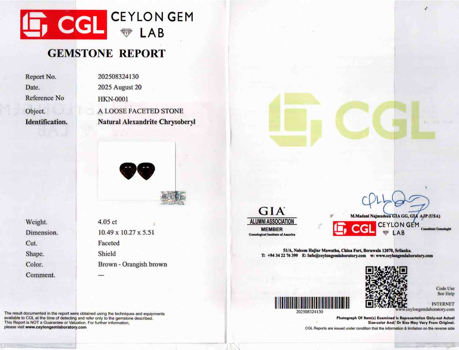 Alexandrite - 4.05 Carat Limited Quality ALX-0001