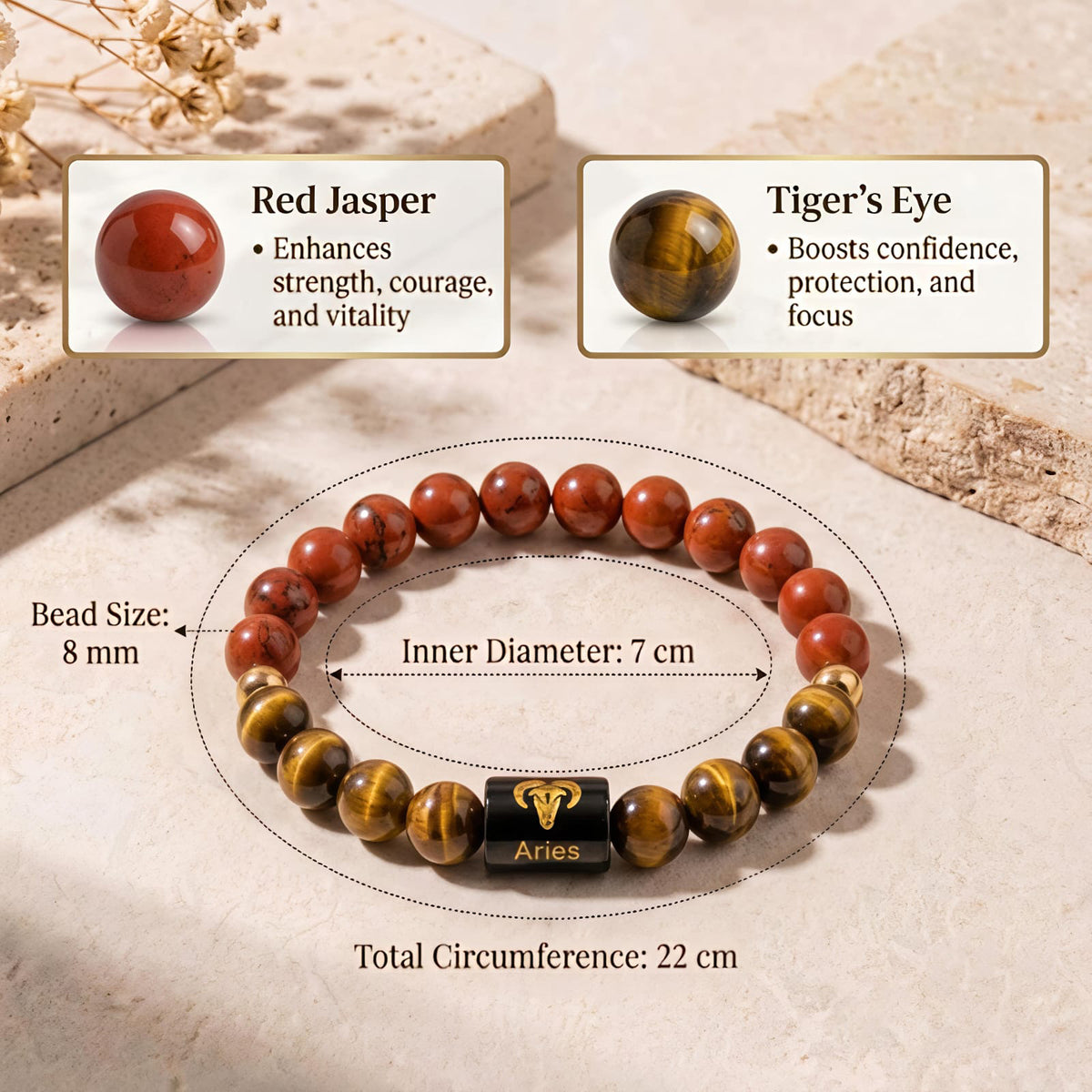 Aries (Mesh Rashi) Zodiac Bracelet