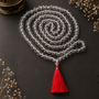 Original Silver Wire Sphatik Jaap Mala (Quartz - 6.00, 8.00, 10.00 MM)