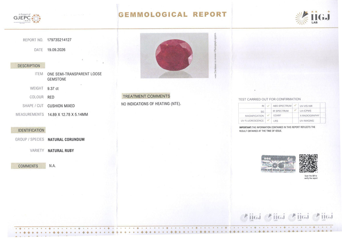 Ruby - 9.37 Carat