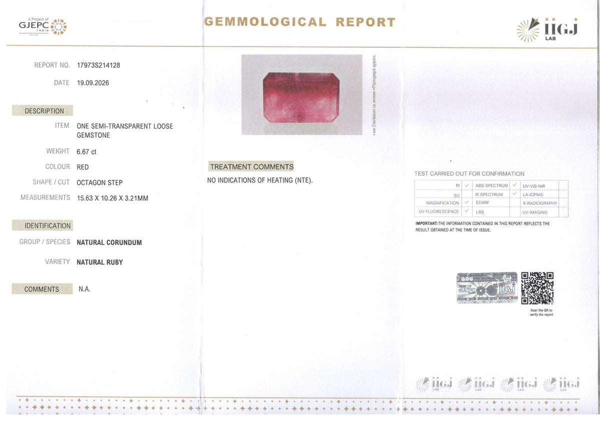 Ruby - 6.67 Carat