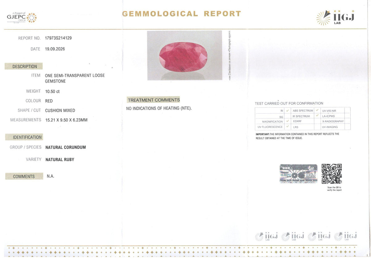 Ruby - 10.50 Carat