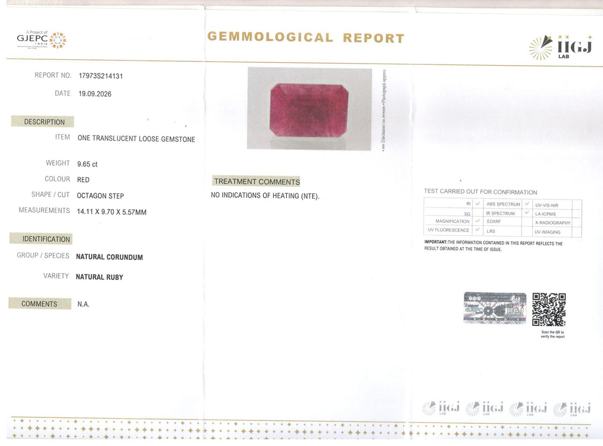 Ruby - 9.65 Carat