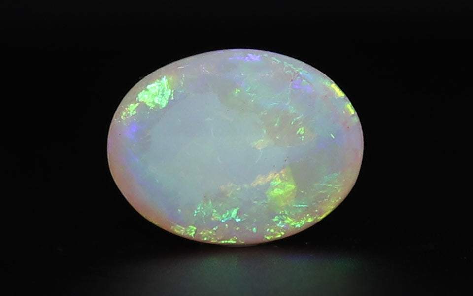 White Opal With Fire - 5.42 Carat