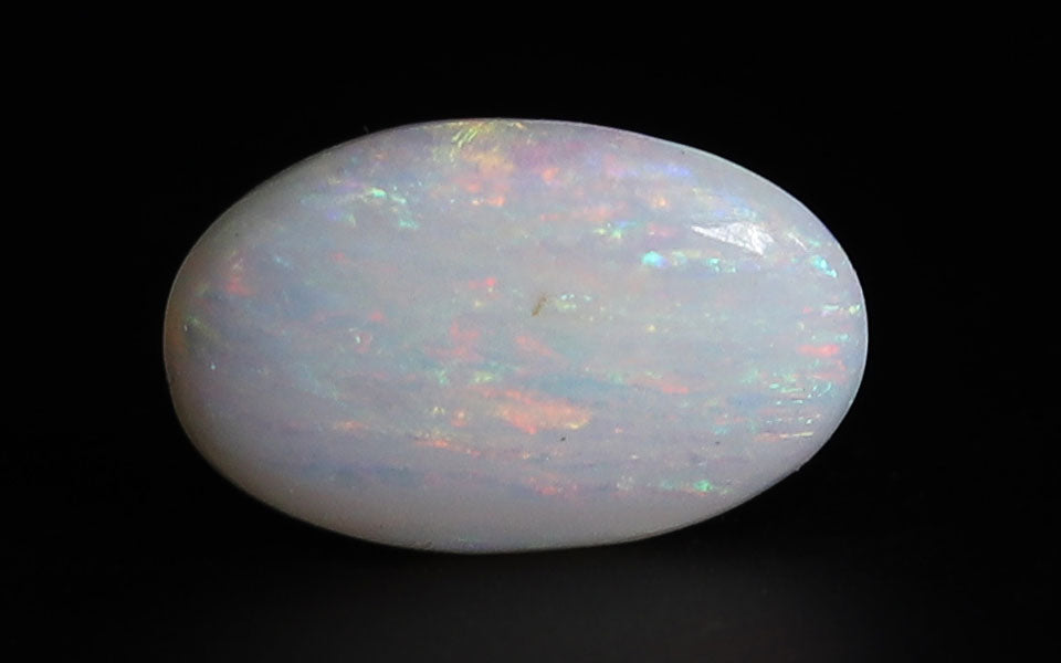 White Opal With Fire - 4.01 Carat
