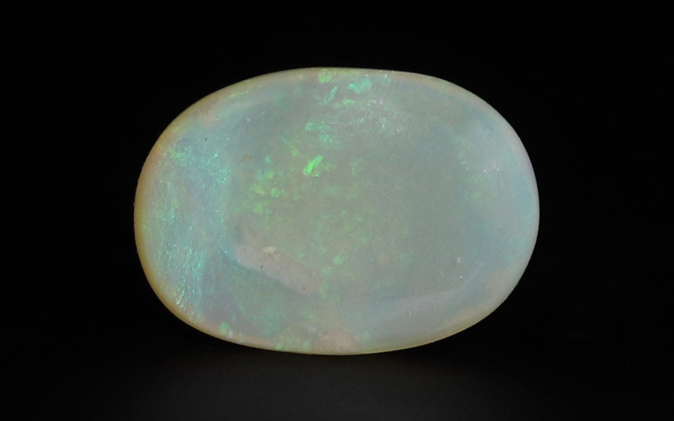 White Opal With Fire - 6.33 Carat