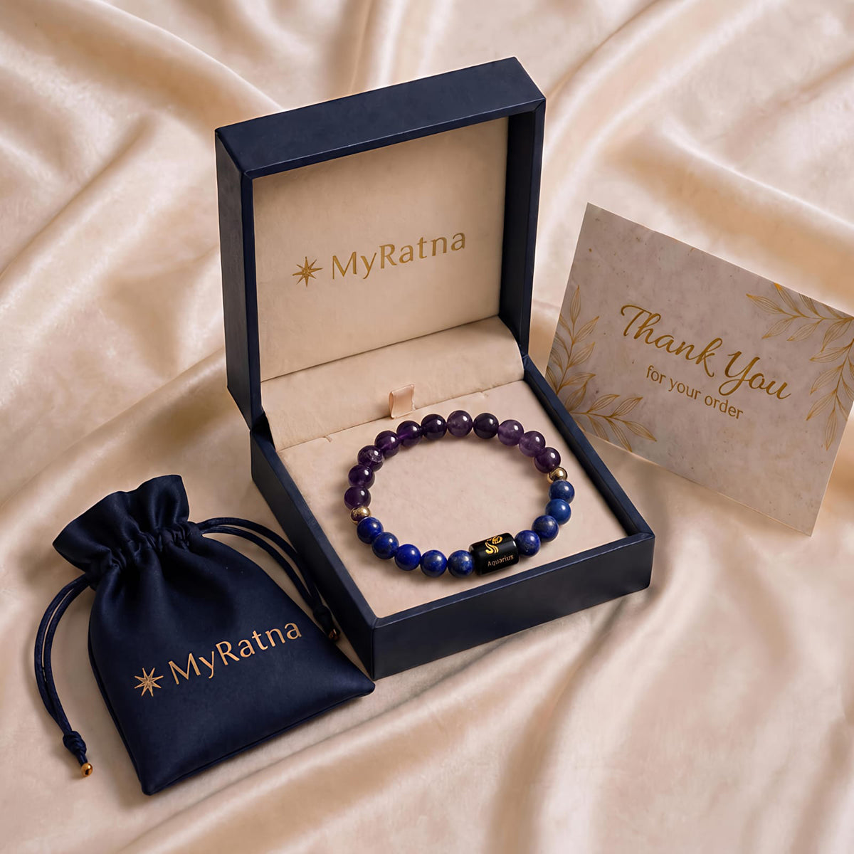 Aquarius (Kumbha Rashi) Zodiac Bracelet