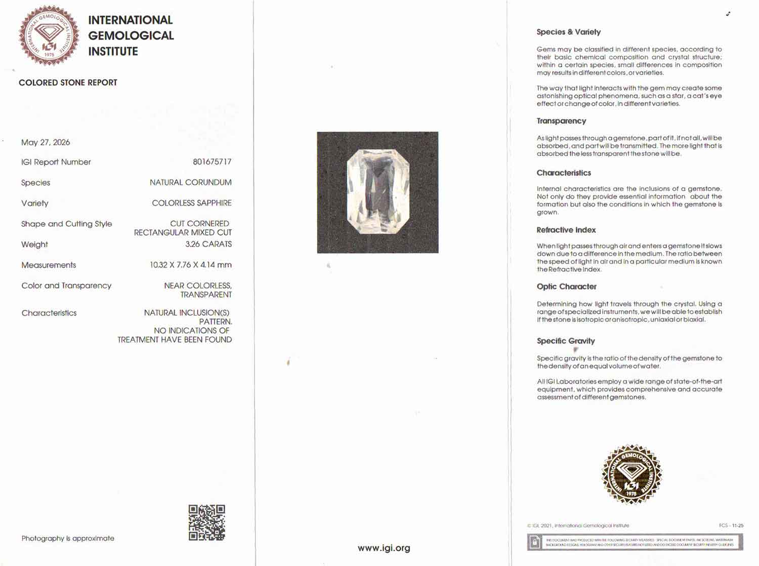 White Sapphire - 3.26 Carat