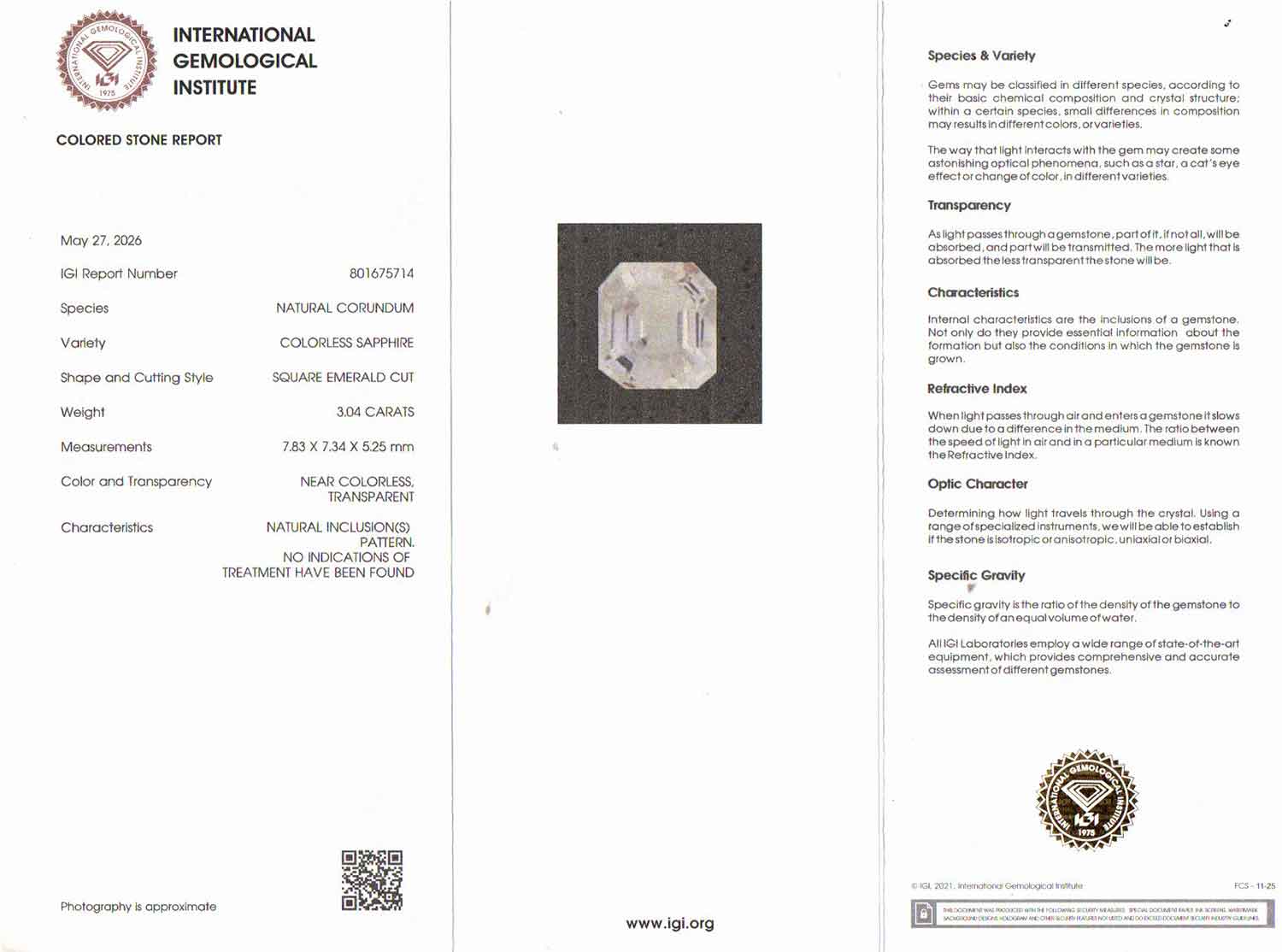 White Sapphire - 3.04 Carat