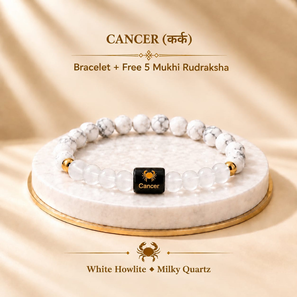 Cancer (Kark Rashi) Zodiac Bracelet