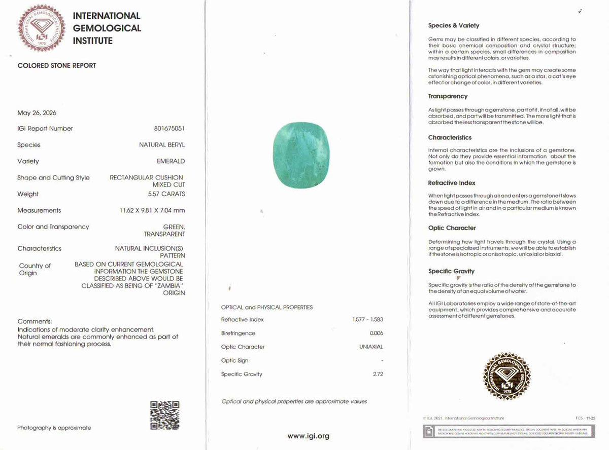 Emerald - 5.57 Carats
