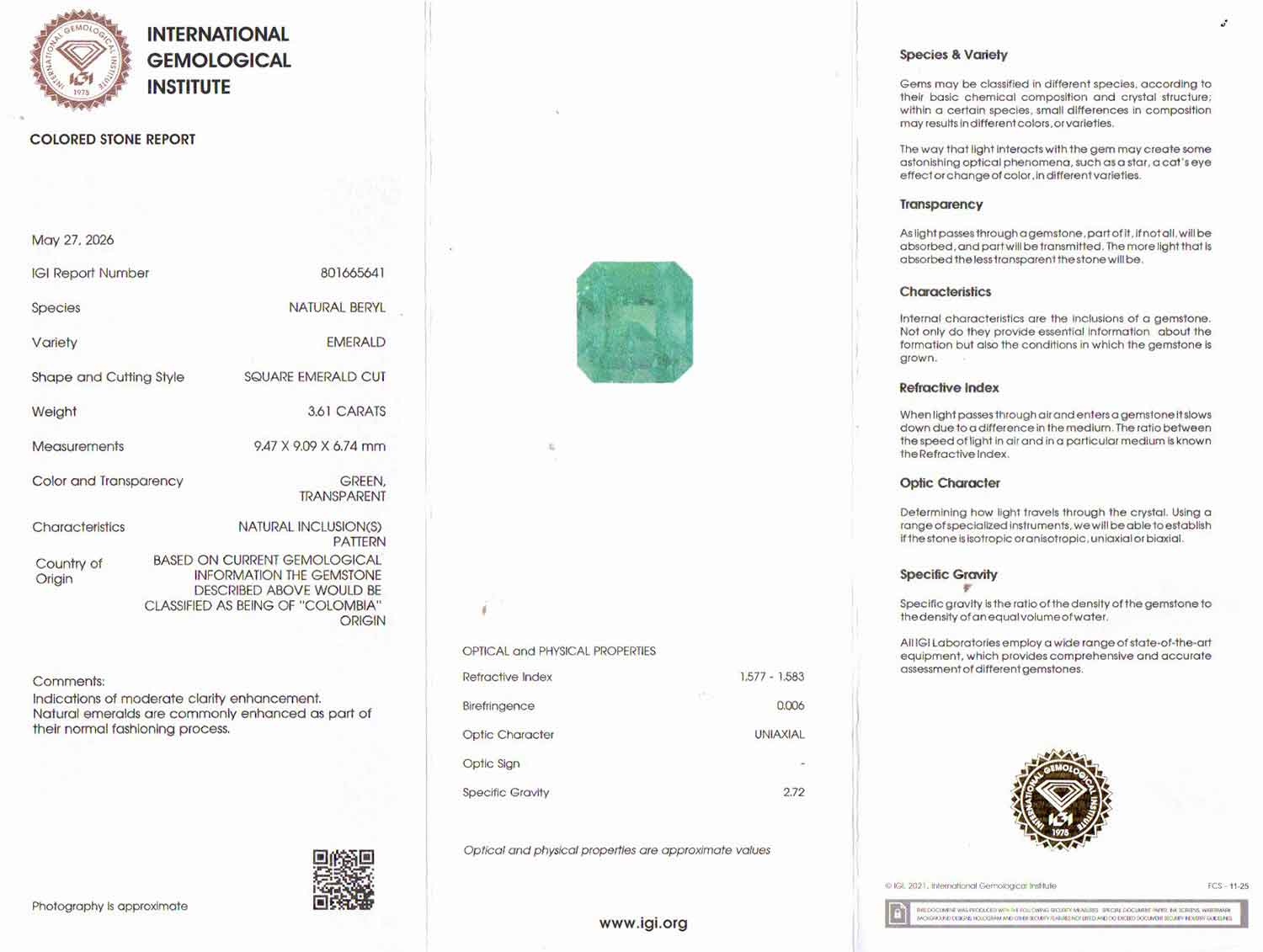 Emerald - 3.61 Carat
