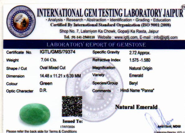 Emerald - 7.04 Carat