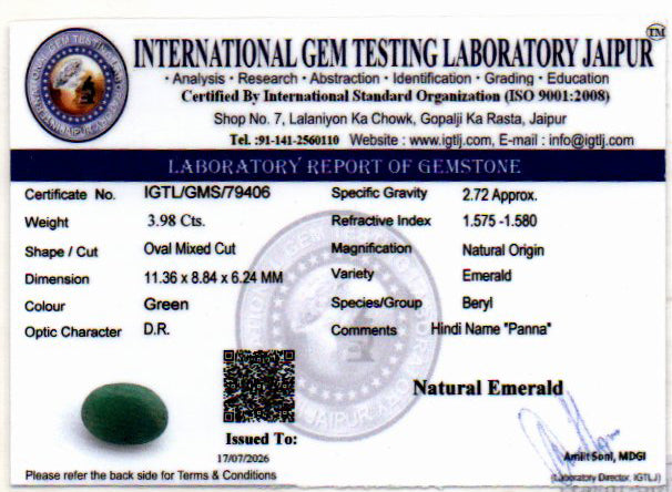 Emerald - 3.98 Carat