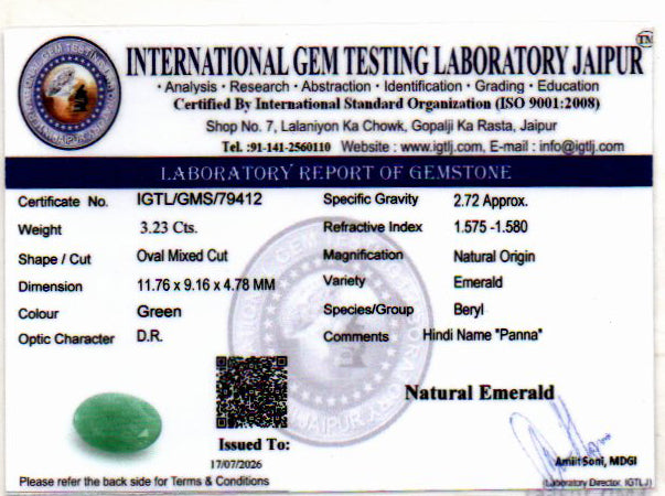 Emerald - 3.23 Carat