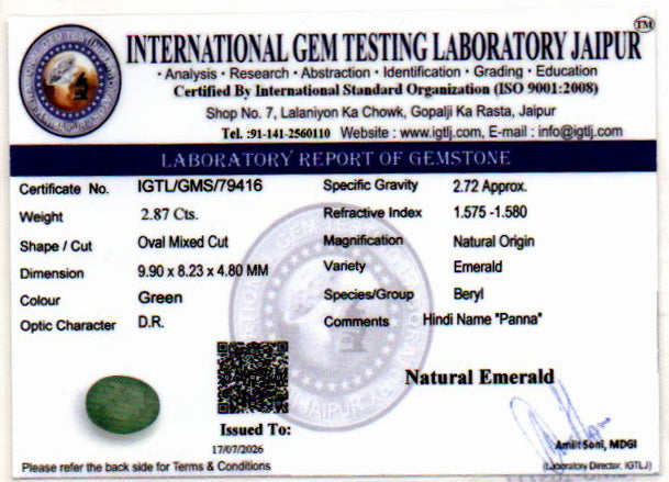 Emerald - 2.87 Carat