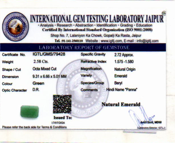 Emerald - 2.58 Carat