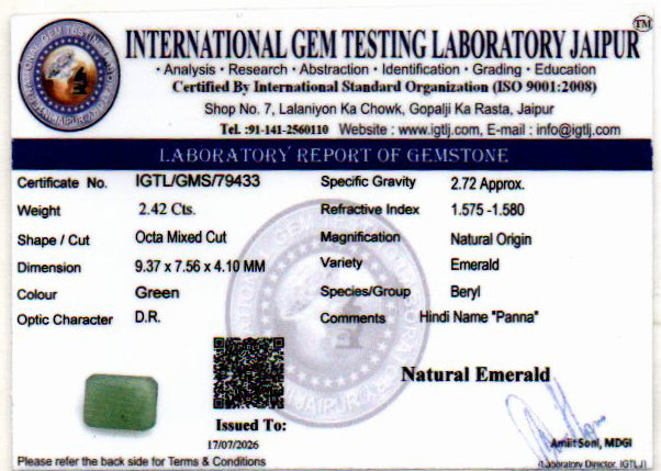 Emerald - 2.42 Carat