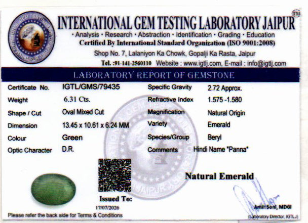 Emerald - 6.31 Carat