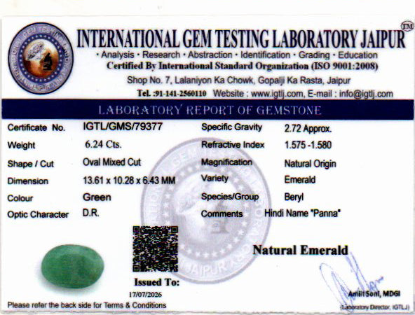 Emerald - 6.24 Carat