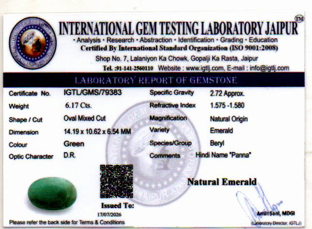 Emerald - 6.17 Carat