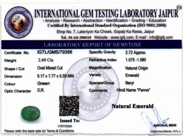 Emerald - 2.69 Carat