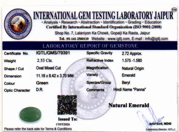 Emerald - 2.53 Carat