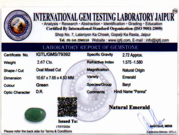 Emerald - 2.67 Carat