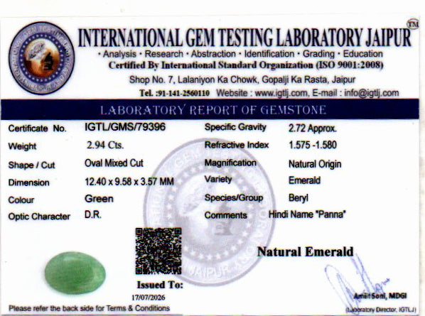 Emerald - 2.94 Carat