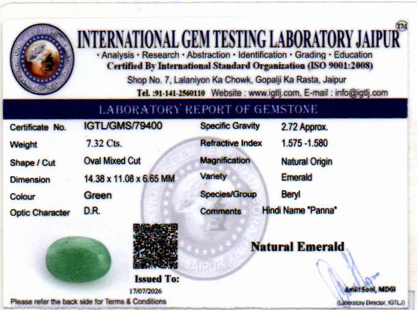 Emerald - 7.32 Carat