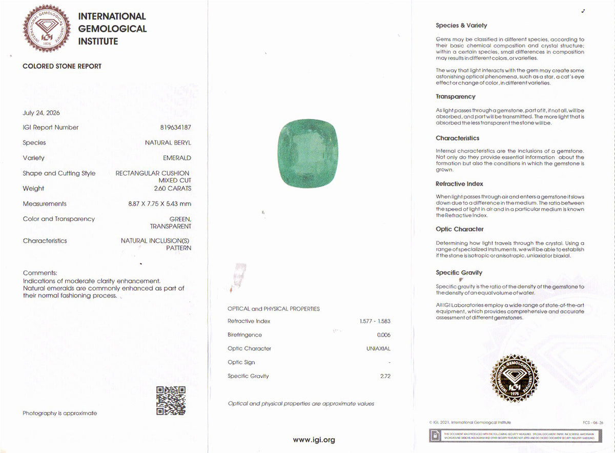 Emerald - 2.60 Carat