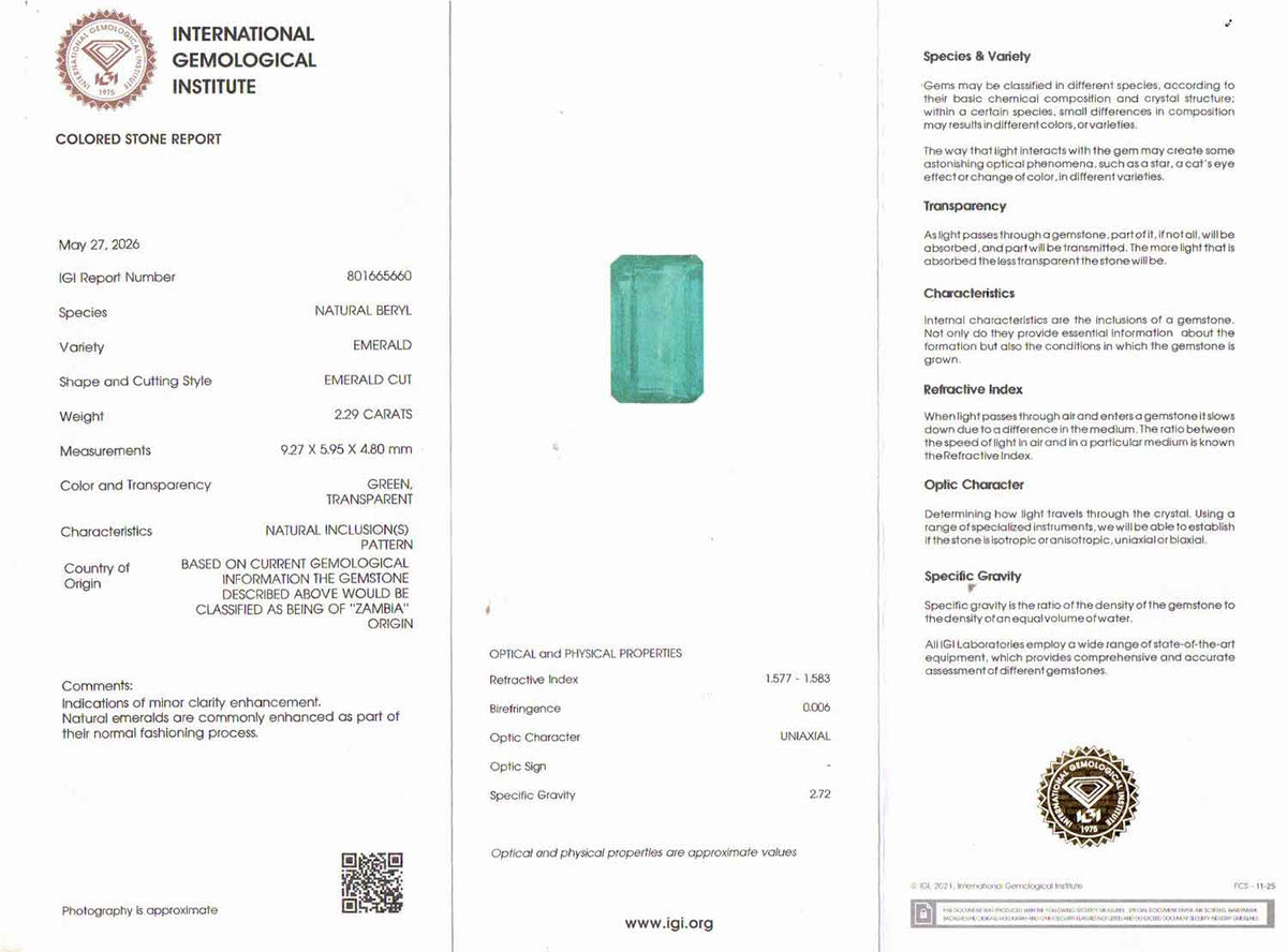 Emerald - 2.29 Carats