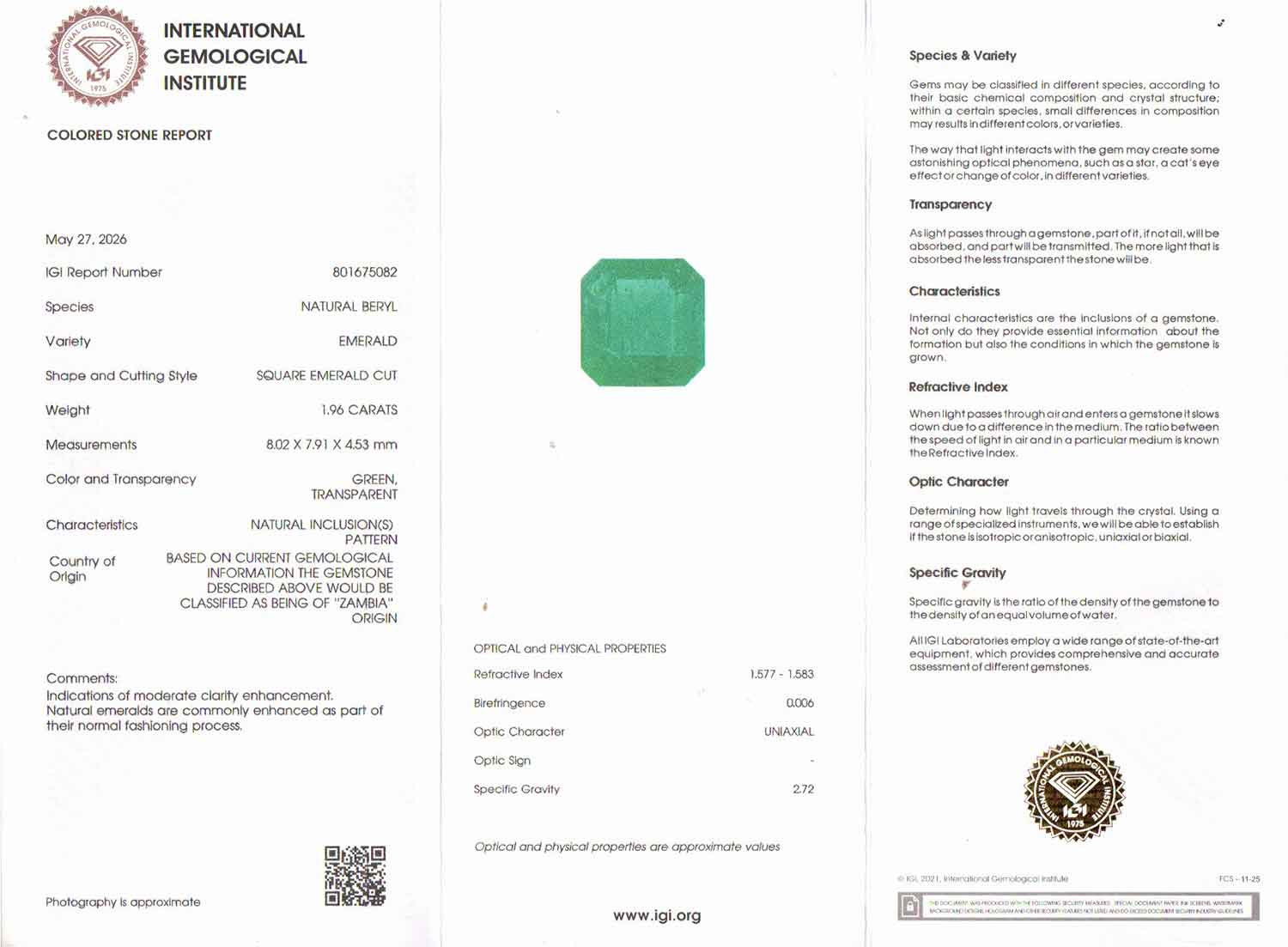Emerald - 1.96 Carats
