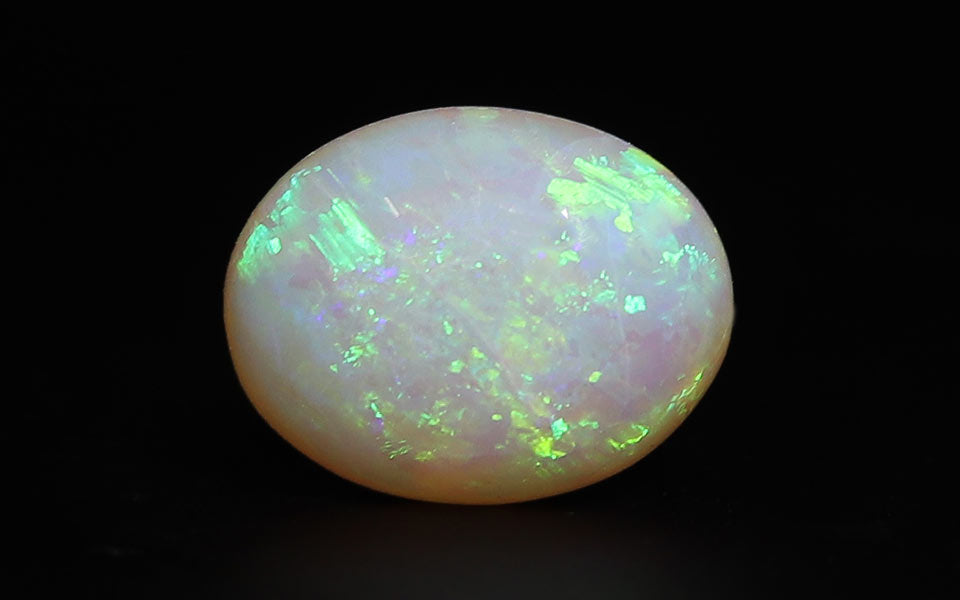 White Opal With Fire - 5.42 Carat
