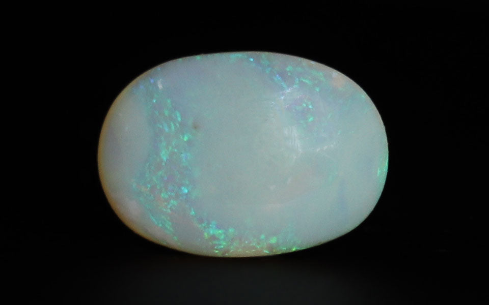 White Opal With Fire - 6.33 Carat