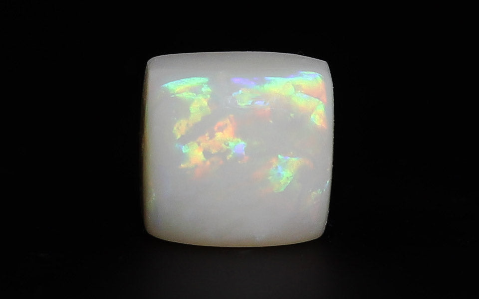 White Opal With Fire - 7.02 Carat