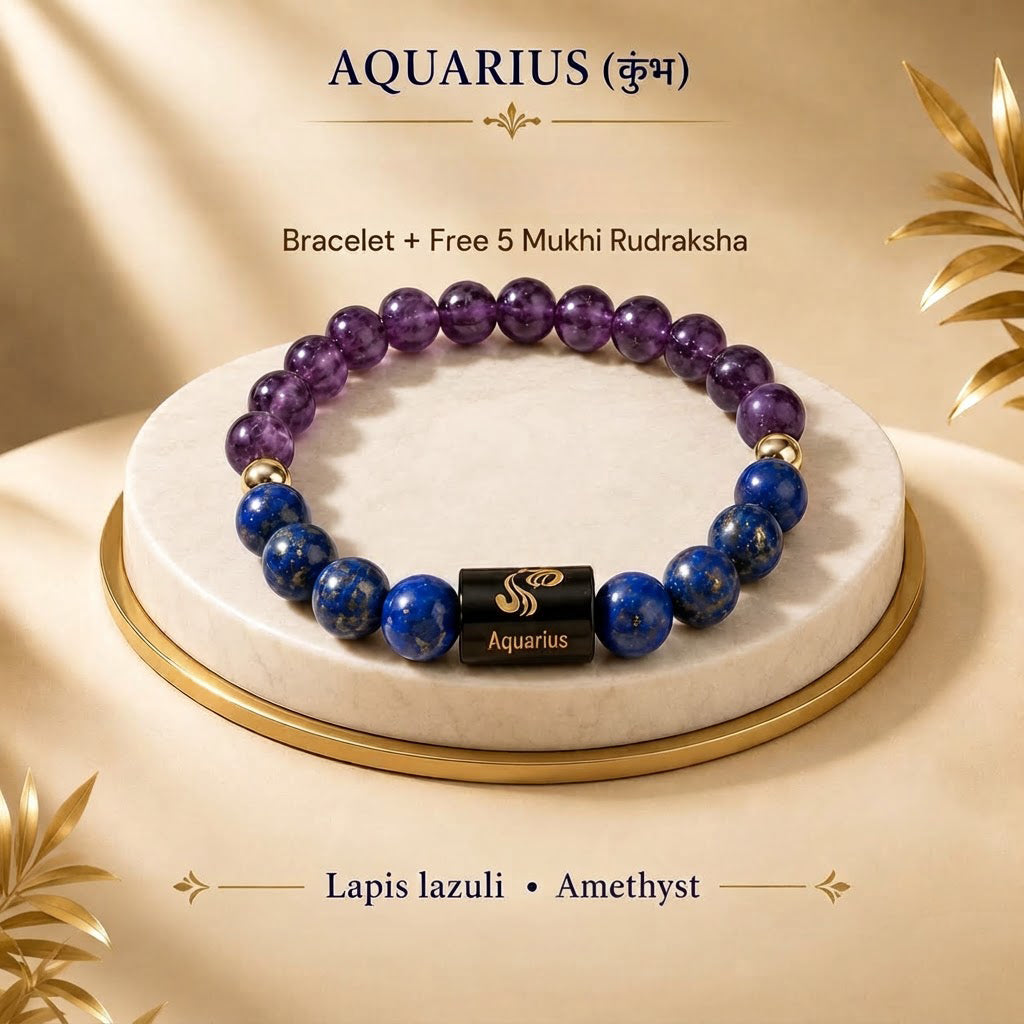 Aquarius (Kumbha Rashi) Zodiac Bracelet