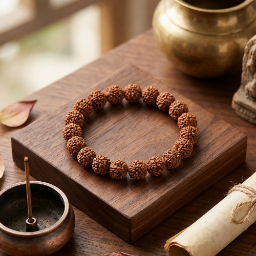 Nepali 5 Mukhi Rudraksha Bracelet with 24 Beads