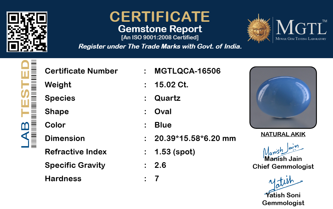Aqeeq  (Akik) - 15.02 Carat